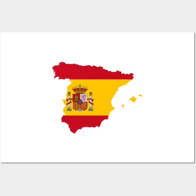 Spain Flag Wall Art by Islanr